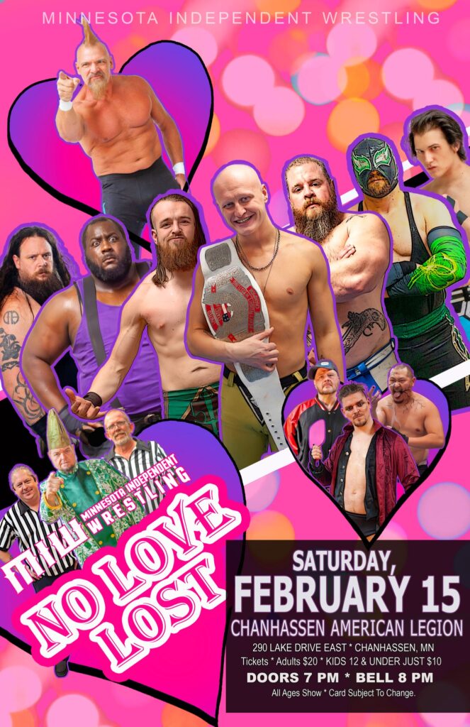 Wrestling poster: MIW No Love Lost, Feb 15th, 2025